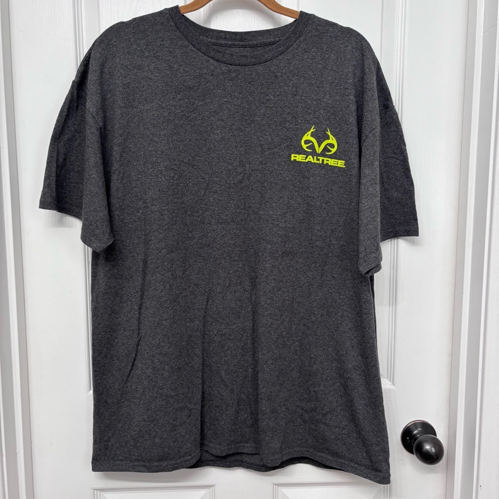 Charcoal Realtree Logo Tee | Neon Green Graphic XL - Picture 6 of 6